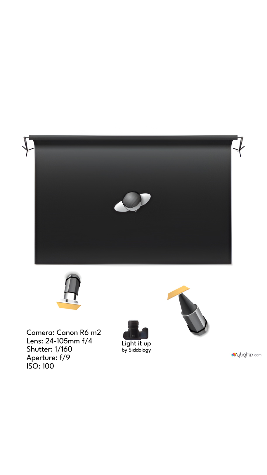 Moody Overhead Key Light with Copper Reflector Fill — lighting diagram