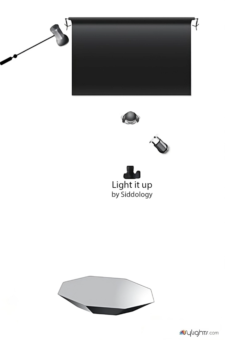 Regal Indian Bridal Portrait — lighting diagram