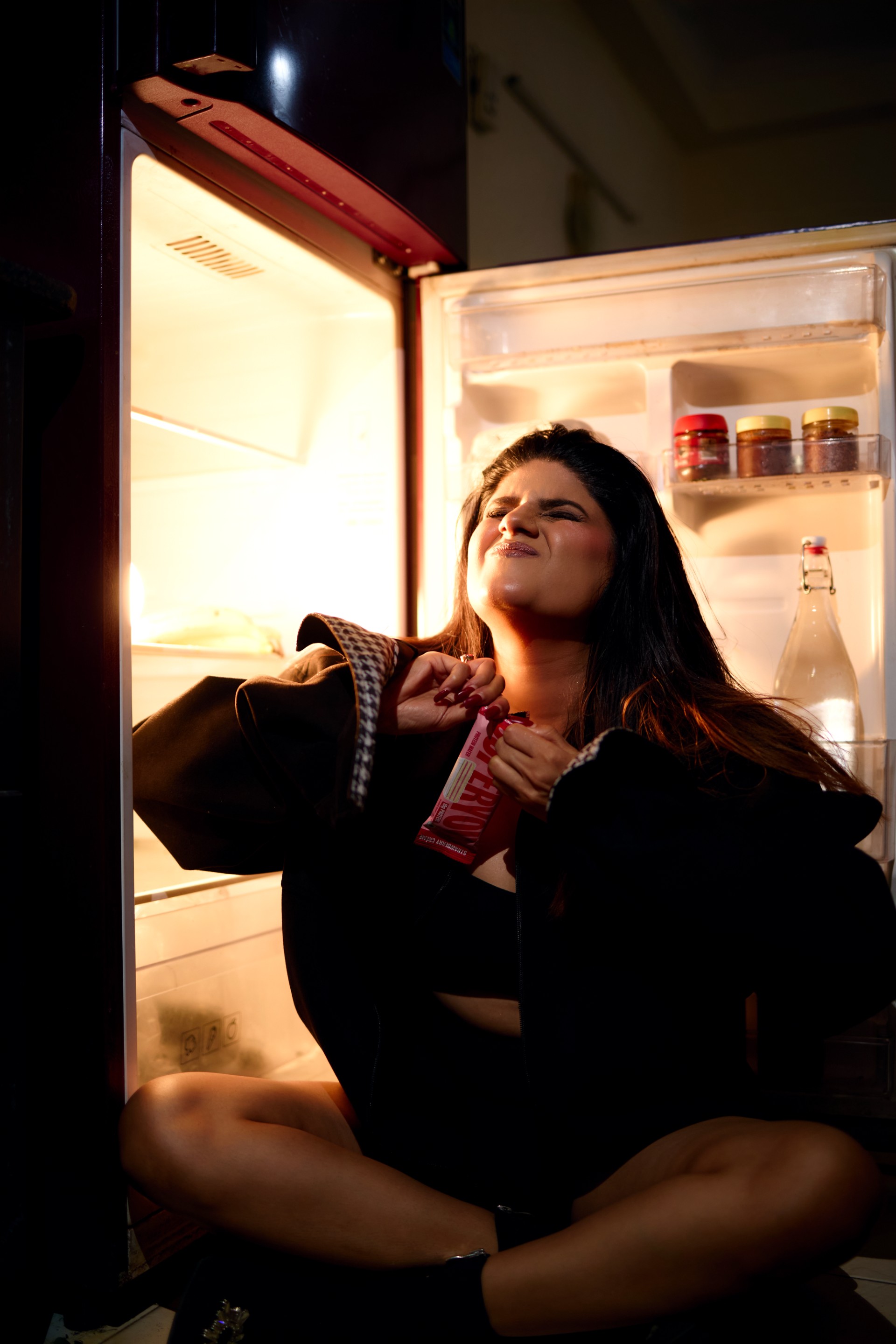Dramatic Refrigerator Light Portrait